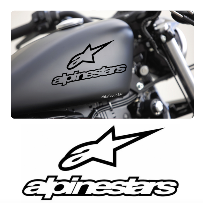 Pegatinas: Alpinestars logo 2  Stickers para motos, Stickers para